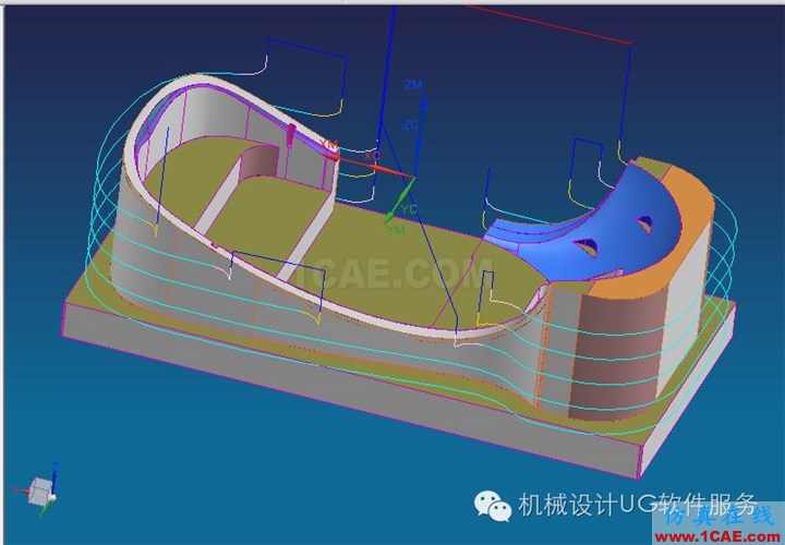 UG中不規(guī)則側邊2D刀路優(yōu)化ug設計案例圖片7