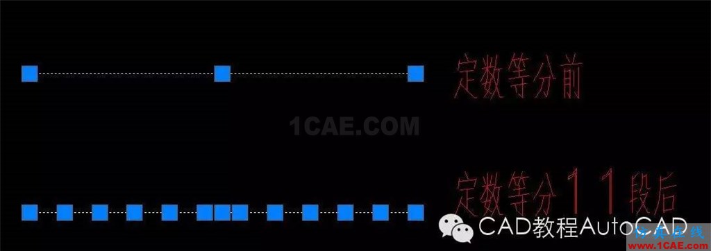 【AutoCAD教程】定數等分或定距等分后怎么顯示出來等分點？AutoCAD技術圖片2