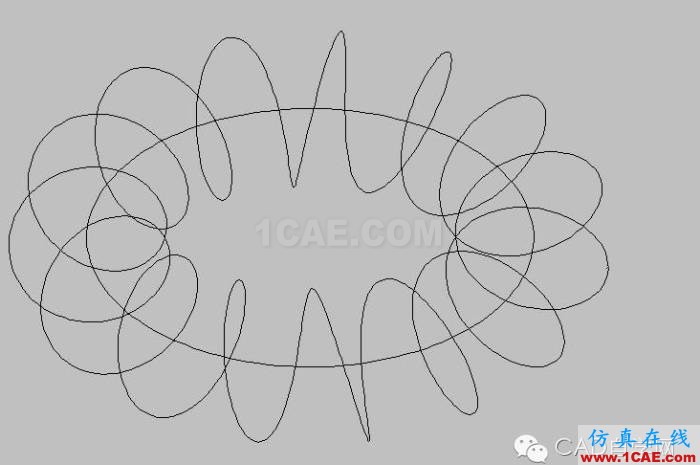 說明: AutoCAD 2008三維教程:環(huán)形彈簧及弧線彈簧的幾種畫法_中國教程網(wǎng) AutoCAD環(huán)形彈簧做法二AutoCAD分析圖片6