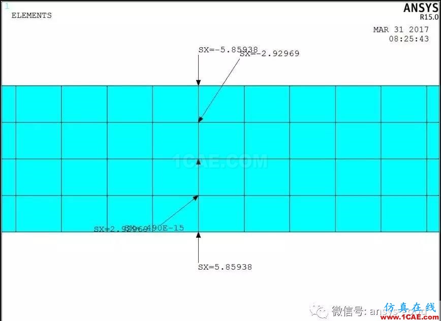 純彎曲梁的正應力實驗之ANSYS分析-理論、實驗和有限元結果對比ansys workbanch圖片12