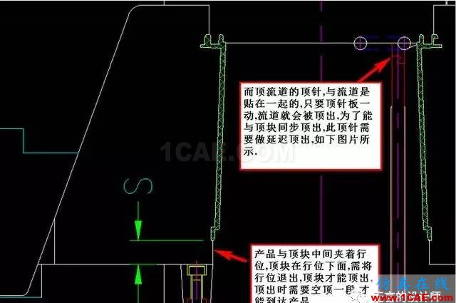ug模具設(shè)計之其它頂出方式-前模頂出，油缸頂出-延遲頂出！ug模具設(shè)計技術(shù)圖片4