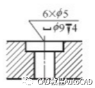 cad沉孔及孔深符號(hào)怎么通過文字輸入方式打出來？【AutoCAD教程】AutoCAD培訓(xùn)教程圖片2