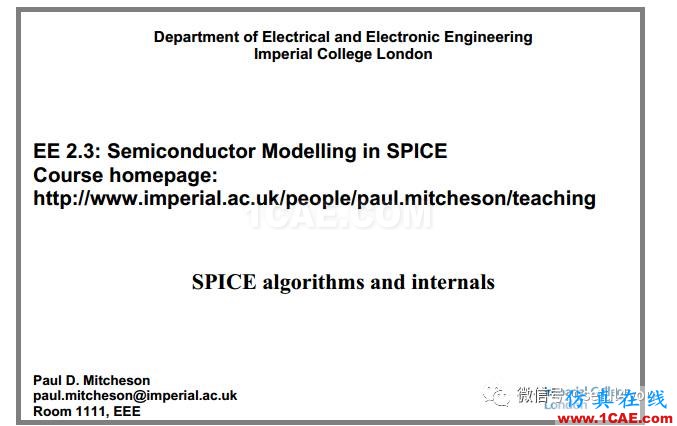 【資料分享】SPICE電路仿真入門與提高(附80M經(jīng)典教程、論文、手冊與源代碼)【轉(zhuǎn)發(fā)】EDA技術(shù)圖片4