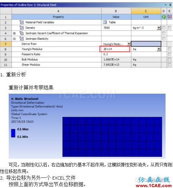 如何在ANSYS WORKBENCH中區(qū)分剛性位移與變形位移?ansys workbanch圖片5
